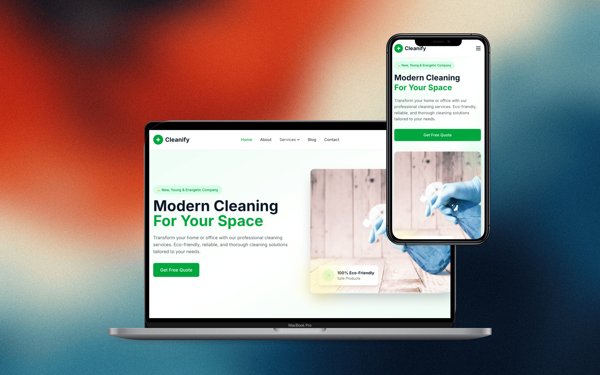 Cleanify - Profesionálne čistiace služby